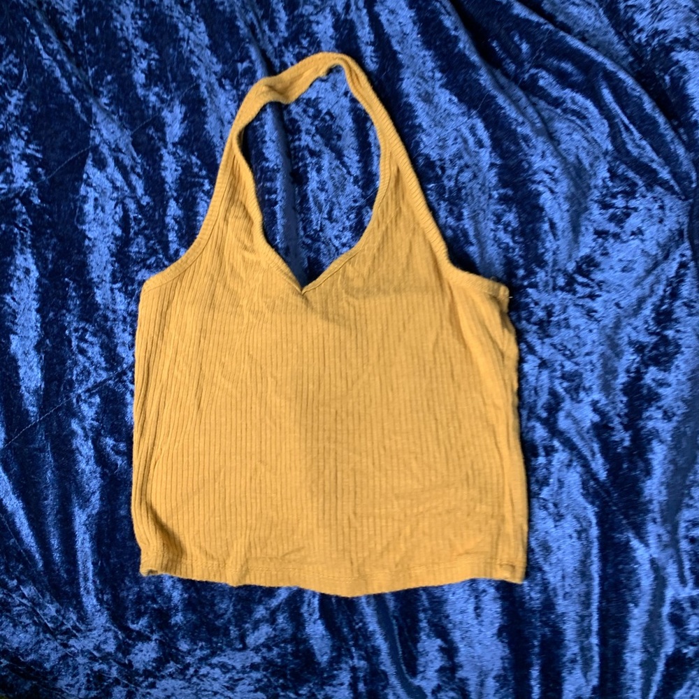 Yellow halter top